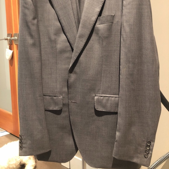 Coppley Men's Two Piece Suit - Grey Microcheck - Picture 5 of 7